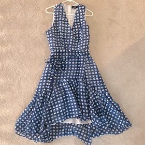 ABS vneck flounce dress (size 8)